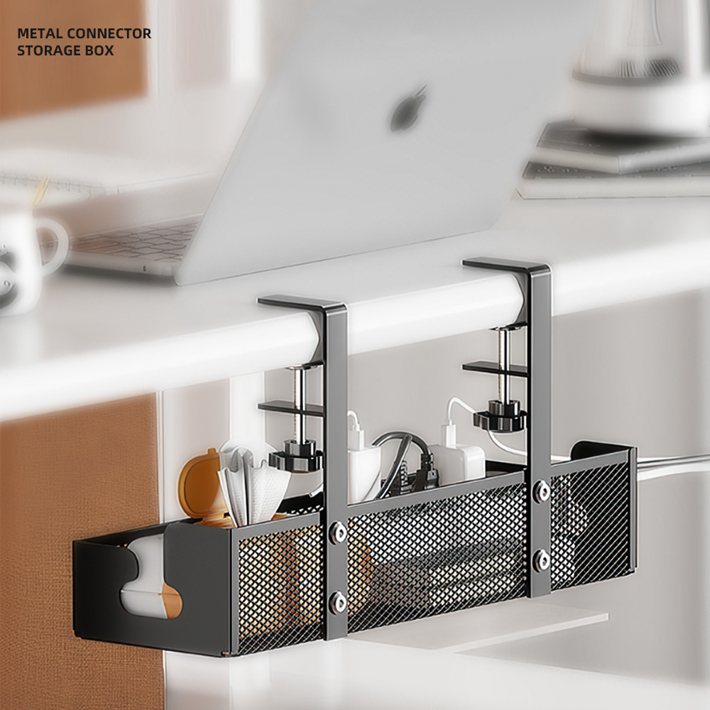 【上手家居】金屬電線收納盒 黑色(電線收納/集線盒/理線盒/整線盒/電線收納架), , large