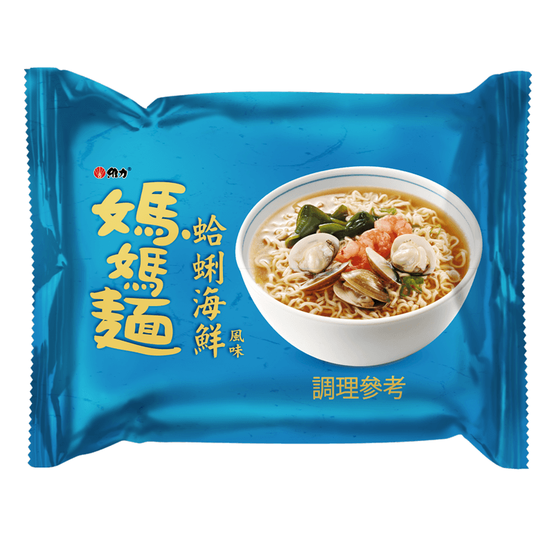維力媽媽麵-蛤蜊海鮮(包)80g, , large