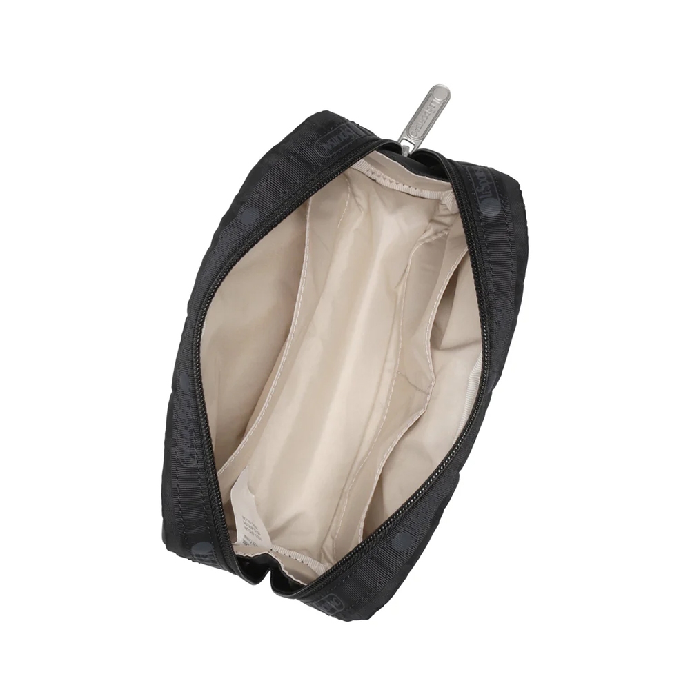 |快速出貨|Lesportsac Rectangular Cosmetic 長形化妝包 送禮推薦-黑色格紋釘飾, , large