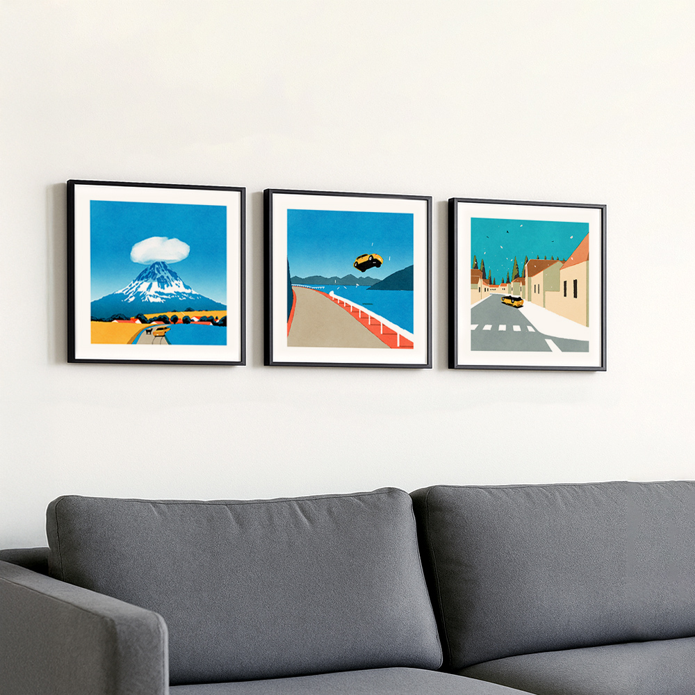 【上手家居】旅途插曲晶瓷掛畫 30*30cm-反轉乾坤(裝飾畫/風景掛畫/客廳掛畫/壁畫/玄關掛畫/晶瓷畫), , large