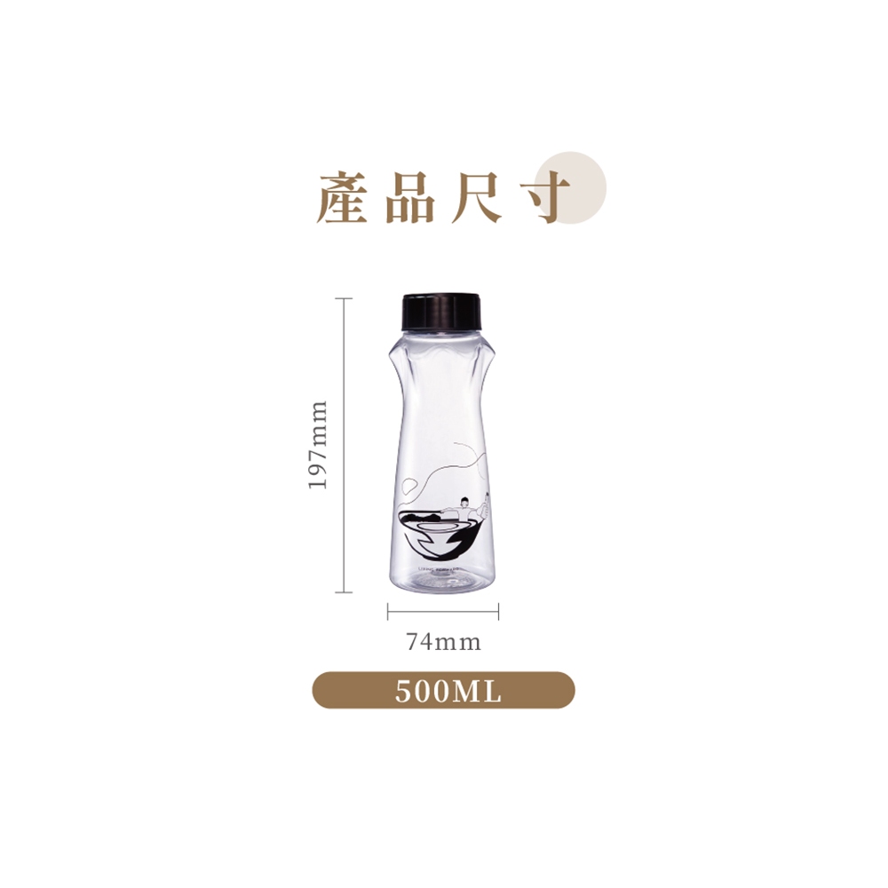 【哩皿食器】台灣製  食品級Tritan  暖心瓶 500ml, , large