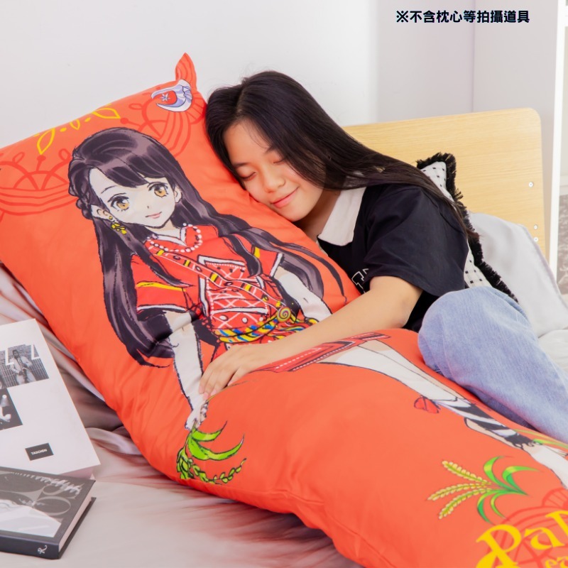 CINN × Twa’omas IP Nano Far‑Infrared Reversible Princess Bolster Pillowcase – 150 × 50 cm, , large