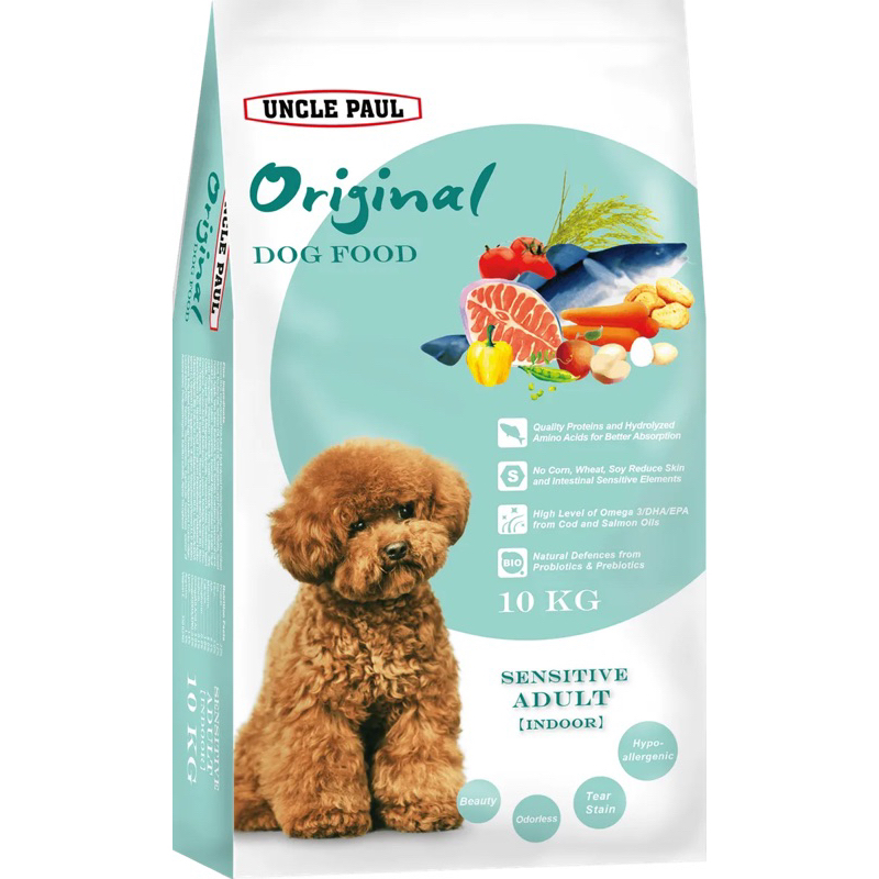 【UNCLE PAUL 保羅叔叔】田園生機犬糧系列10kg-室內犬（鮭+鱈）, , large