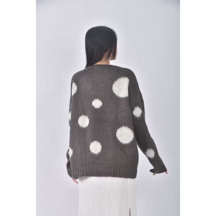(XL) themarlboroughhead點點灰色長袖上衣二手衣, , large