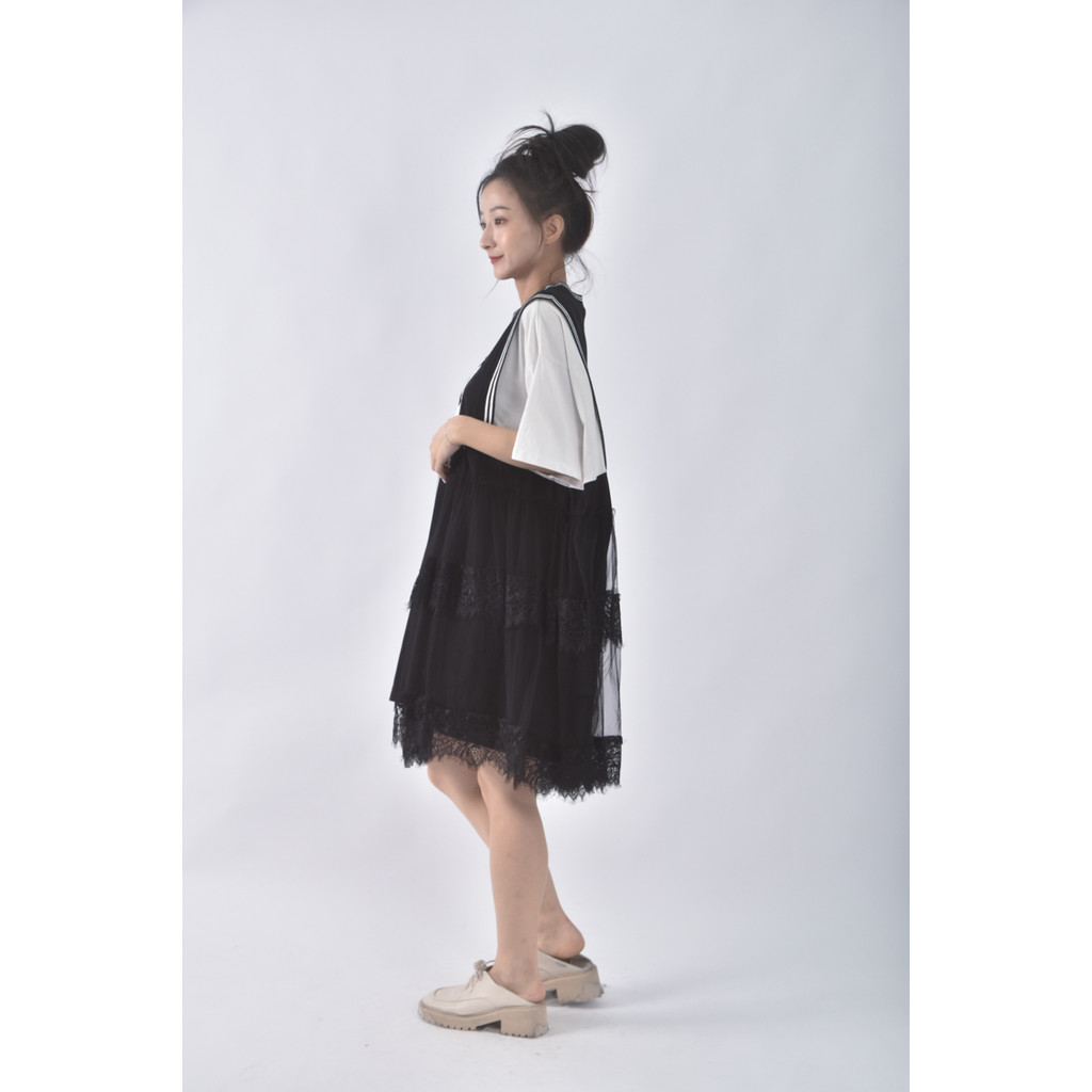 (2XL) m t蕾絲黑色洋裝二手衣, , large