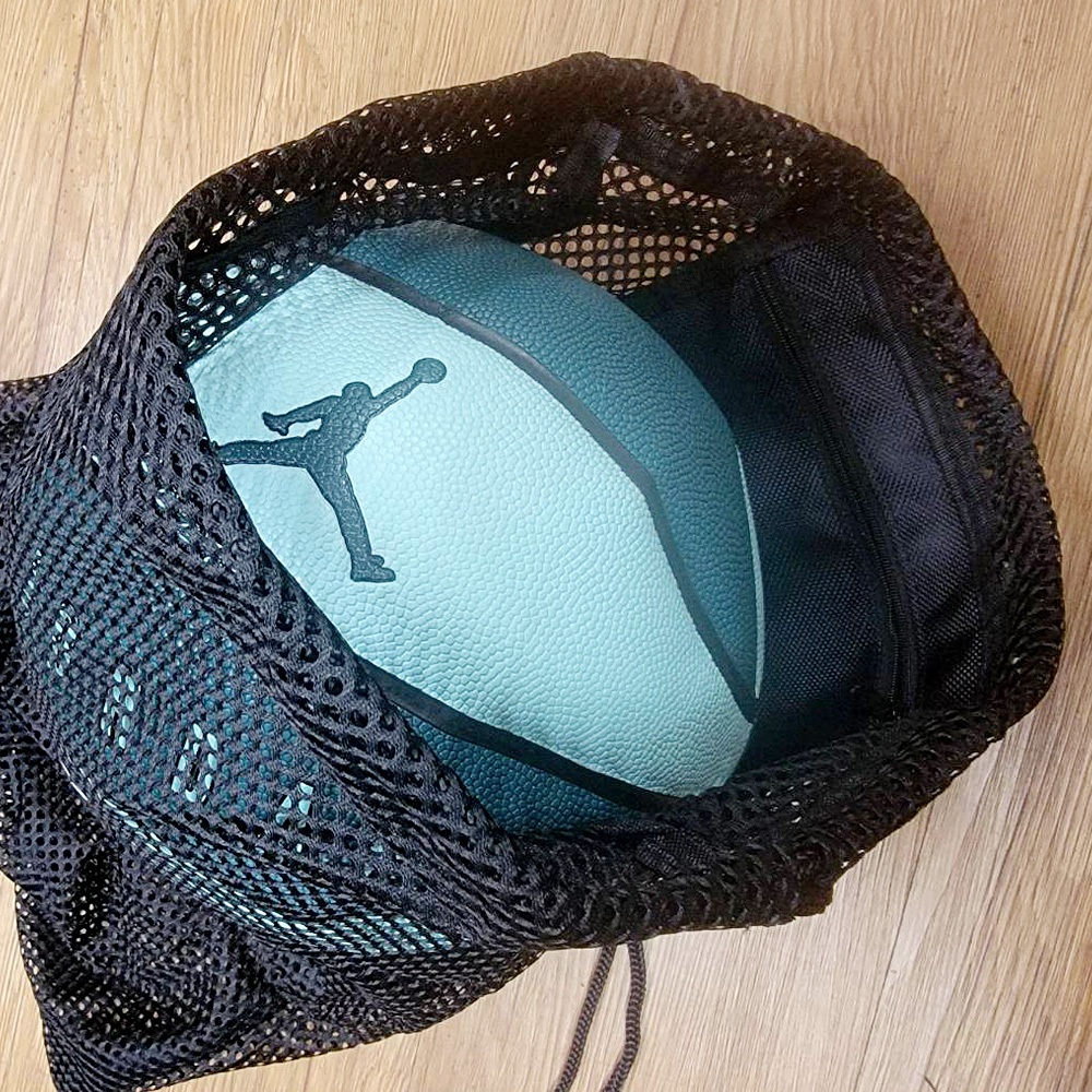 籃球網袋1入 籃球 比賽 訓練 運動 多用途網袋 球網 球袋 球網袋 籃球袋 束口袋 後背袋 後背球袋 後背球網 黑, , large