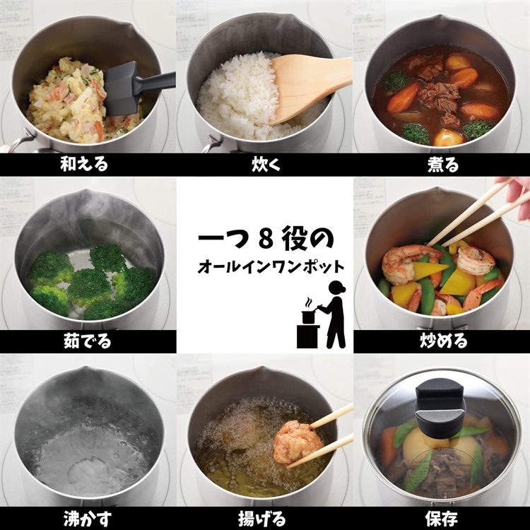 【毓秀堂】Arnest 逸品物創 多用途不鏽鋼單手鍋(14cm), , large