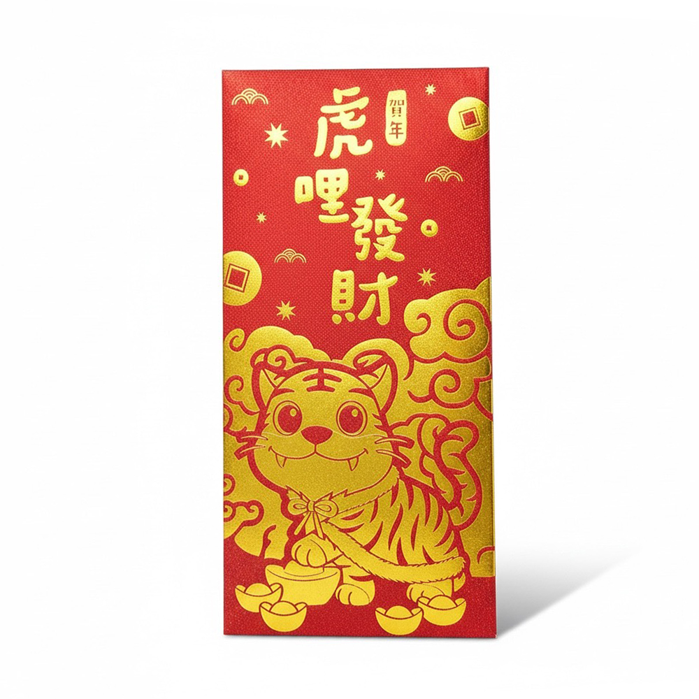 【花太太】虎哩發財開運紅包袋(9入組), , large