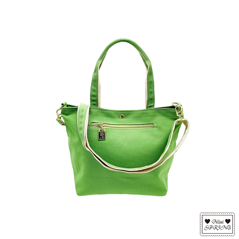 MINI SPRING-帆布2WAY托特包手提斜背包-多色, , large