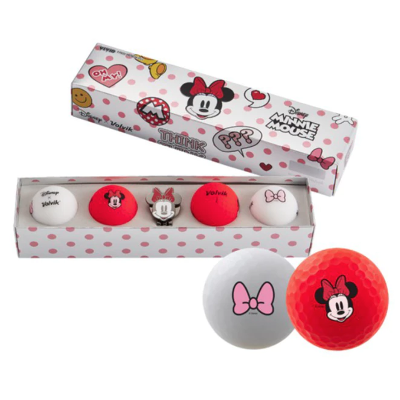 Volvik x Disney Minnie Golf Ball & Ball Marker Set, , large