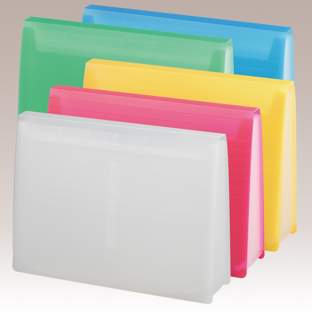 LIHIT LAB. 透明6層風琴夾-底層密合型(A-5050-1)綠, , large