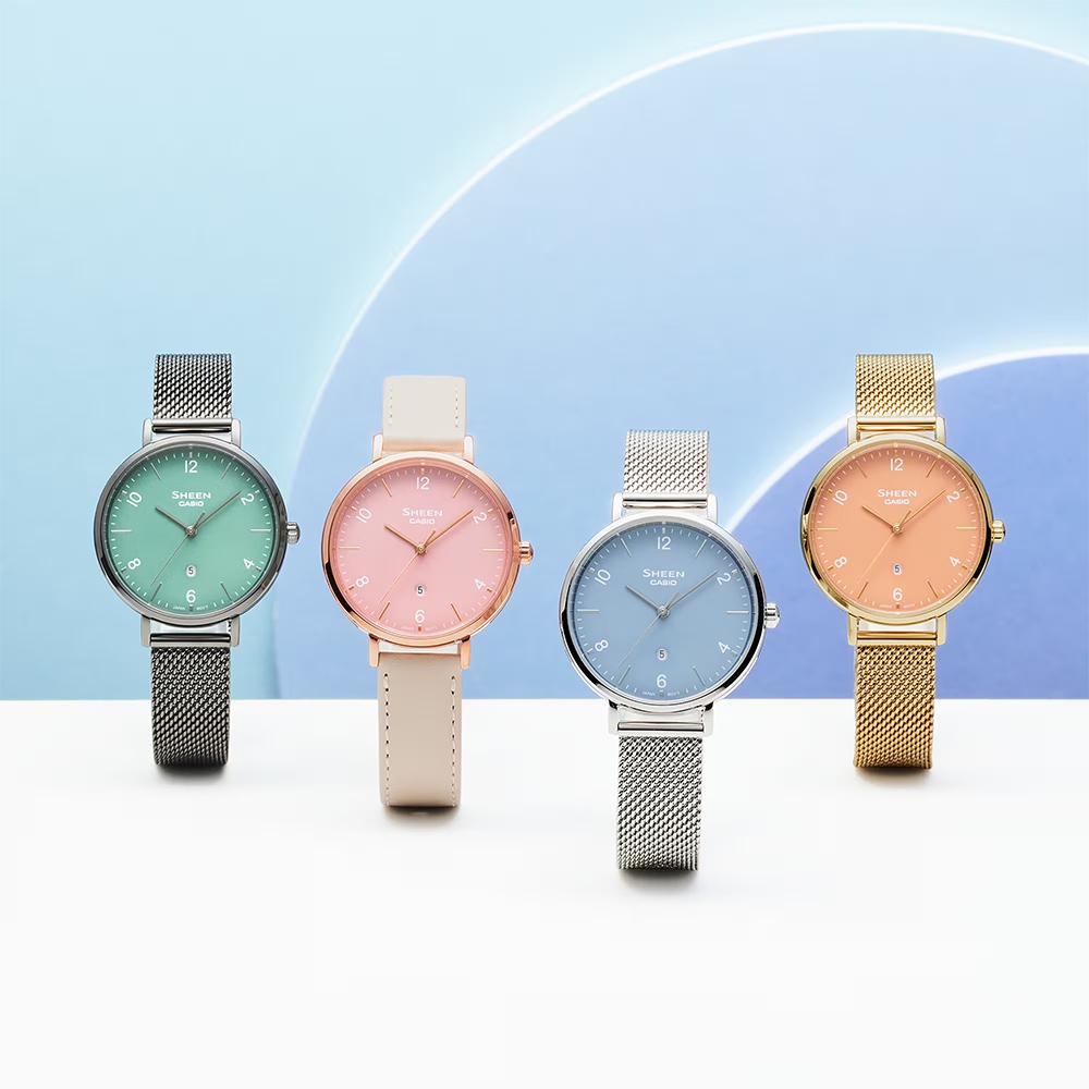 CASIO 卡西歐 SHEEN 米蘭帶優雅女錶 SHE-4562GM-4A, , large