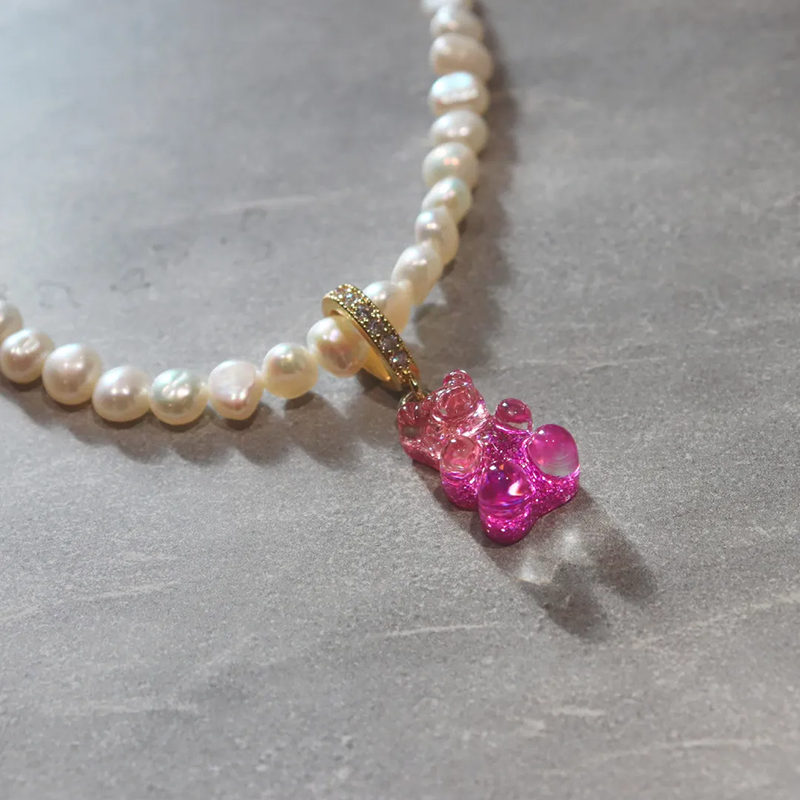 Gummy Bear Pearl Necklace, , large