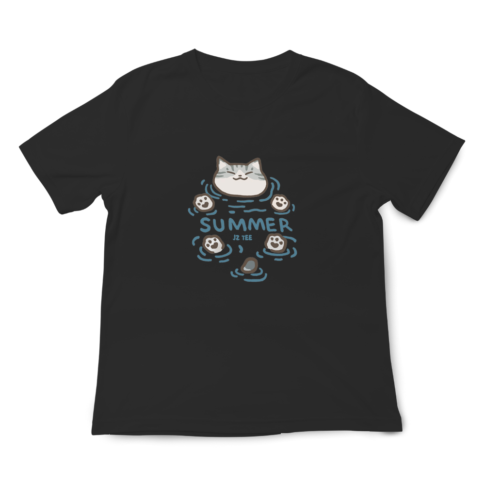 JZ TEE American Shorthair-Cat Bath Graphic Tee, , large