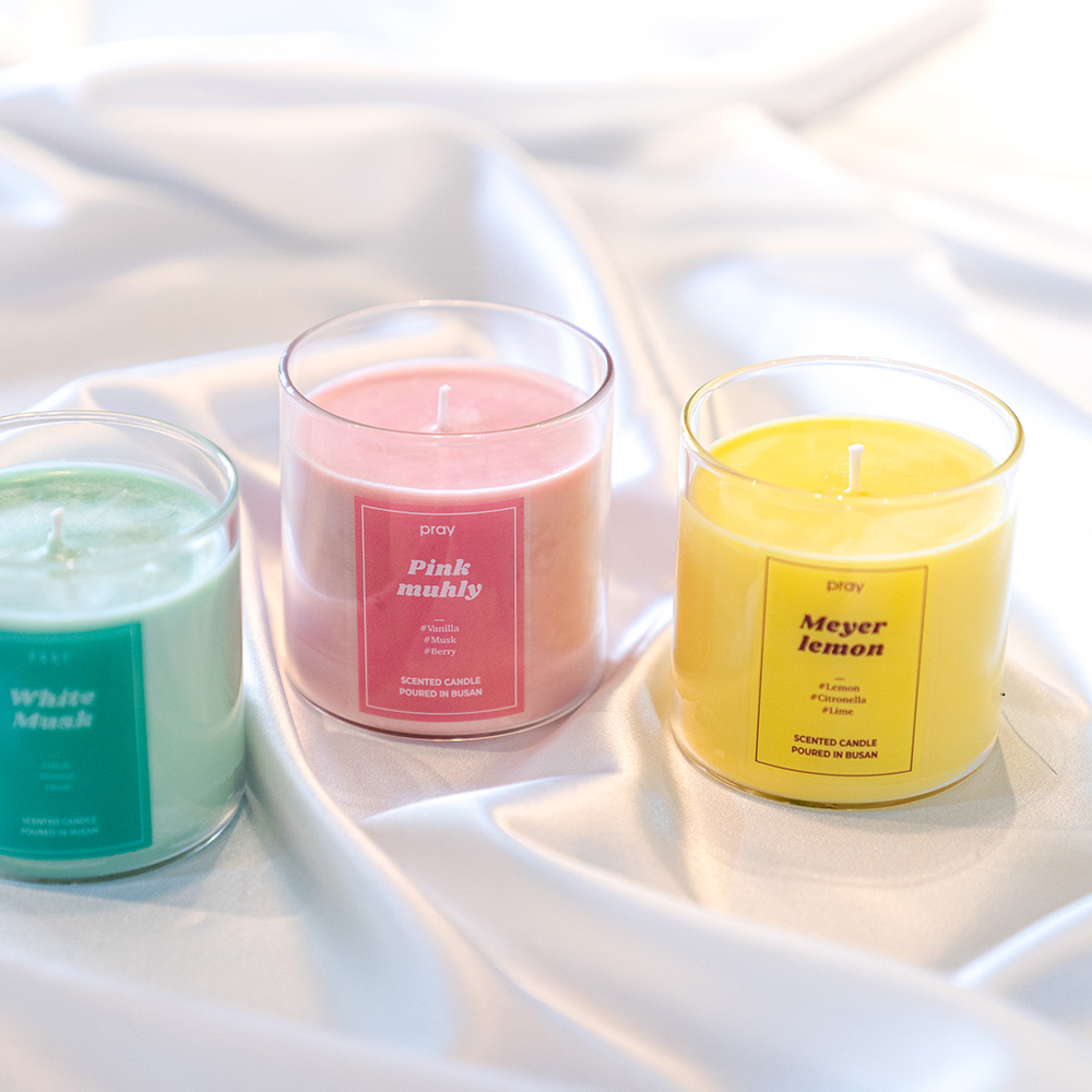 PRAY Classic Candle-  Pink Muhly, , large