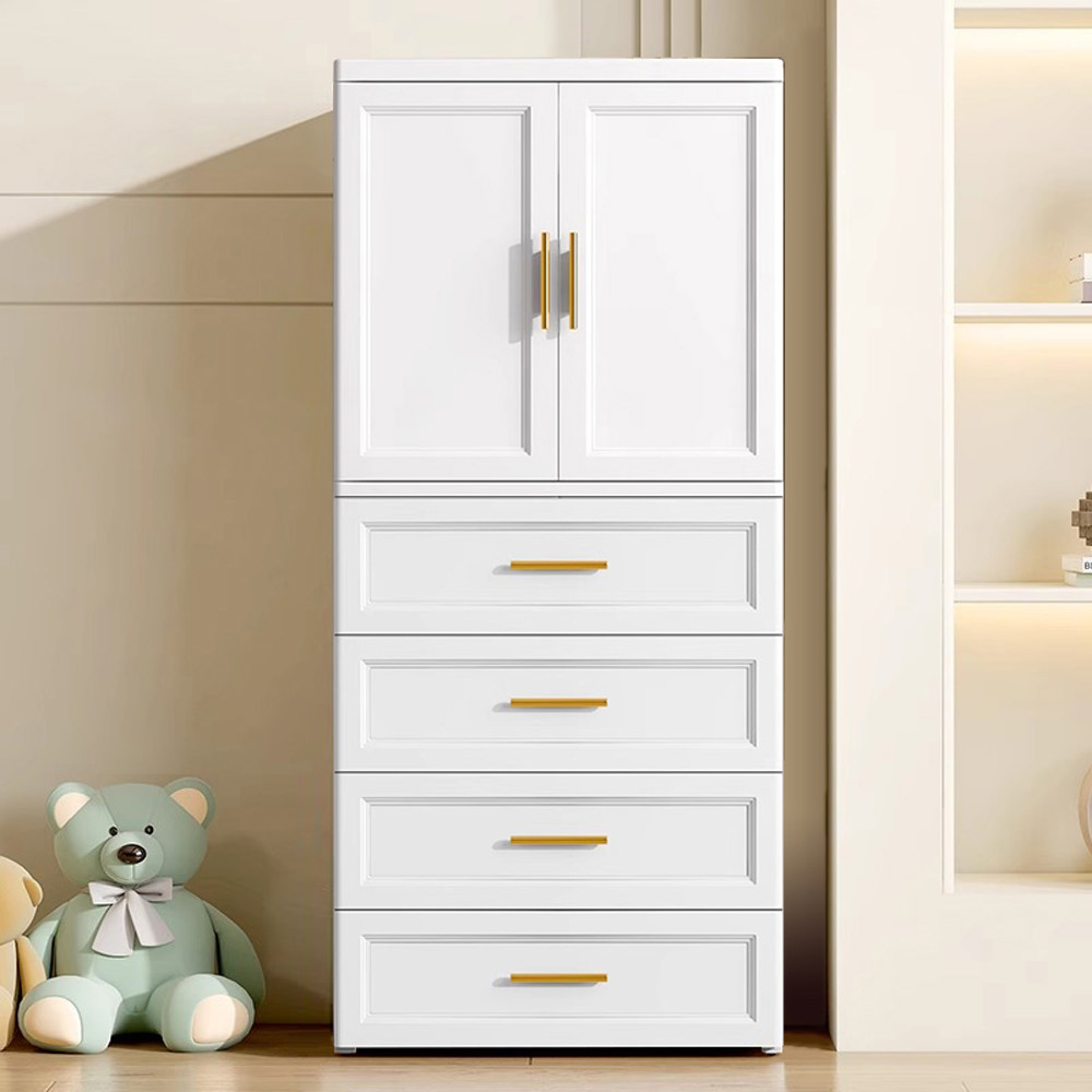 【AOTTO】70面寬雙開門五層衣櫃 輕奢款 歐式 (AT-010), , large