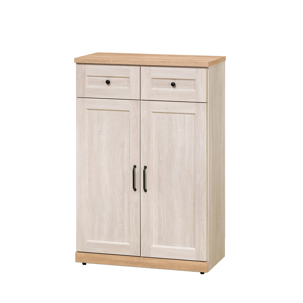 【唯熙傢俱】查理白橡色3尺鞋櫃