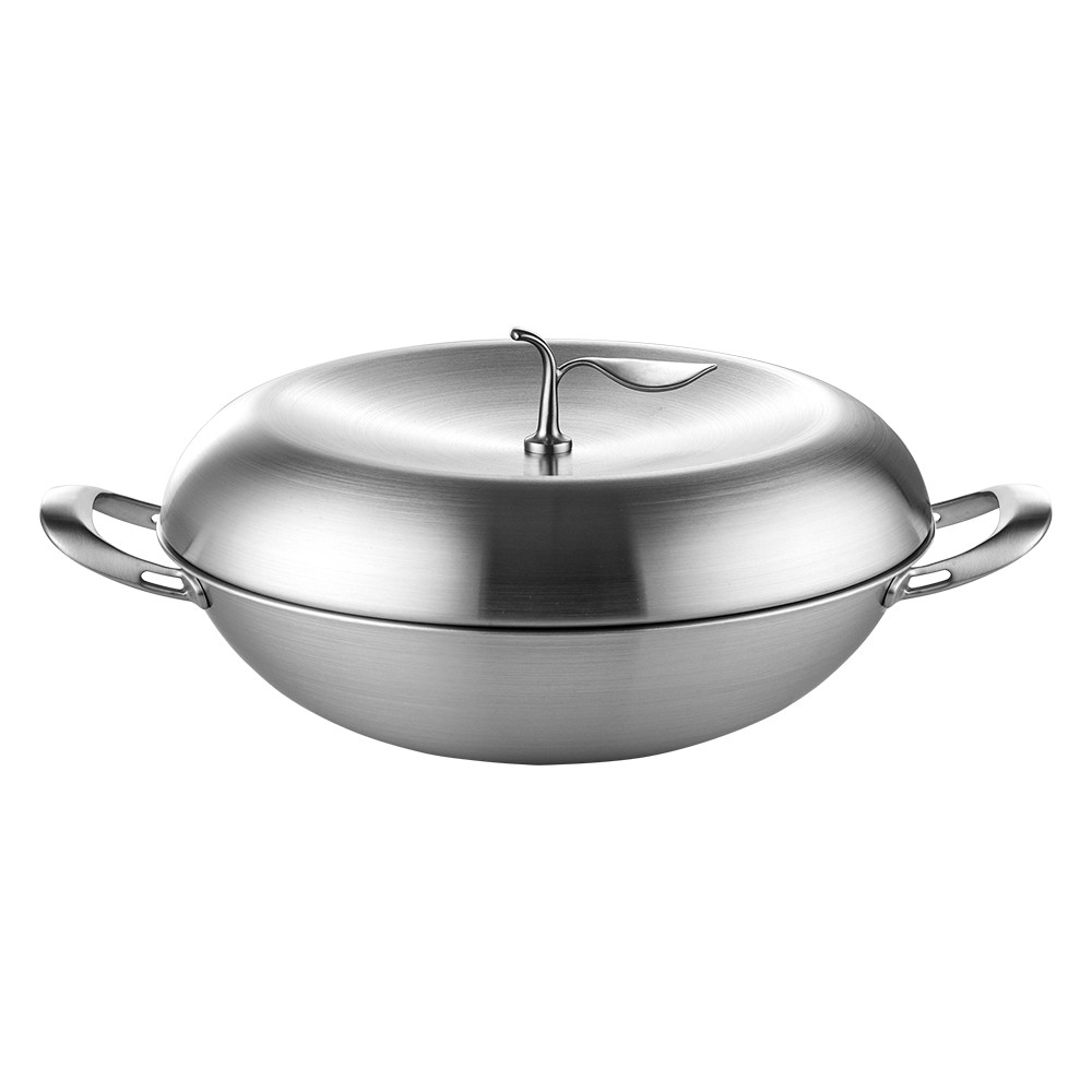 PERFECT 理想牌 極緻316不鏽鋼蘋果型七層複合金炒鍋附蓋蘋果鍋 40cm雙耳-Leidea樂德兒, , large