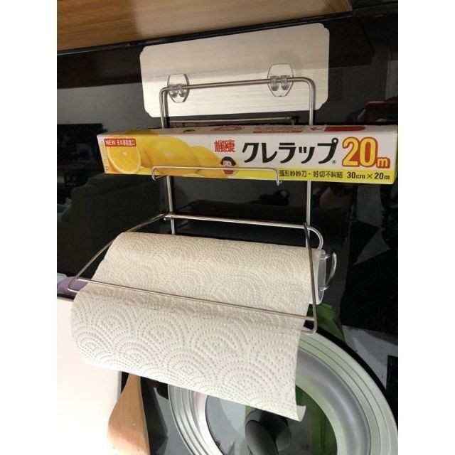 [Beargood sticker] Napkin & Cling Wrap Rack (304 Stainless Steel), , large