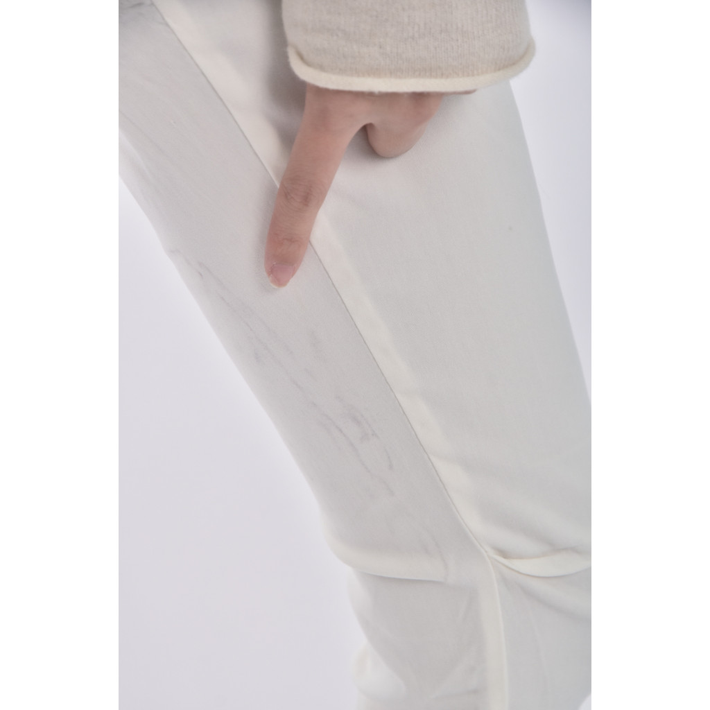 (M) heha高腰簡約白色長褲二手衣, , large