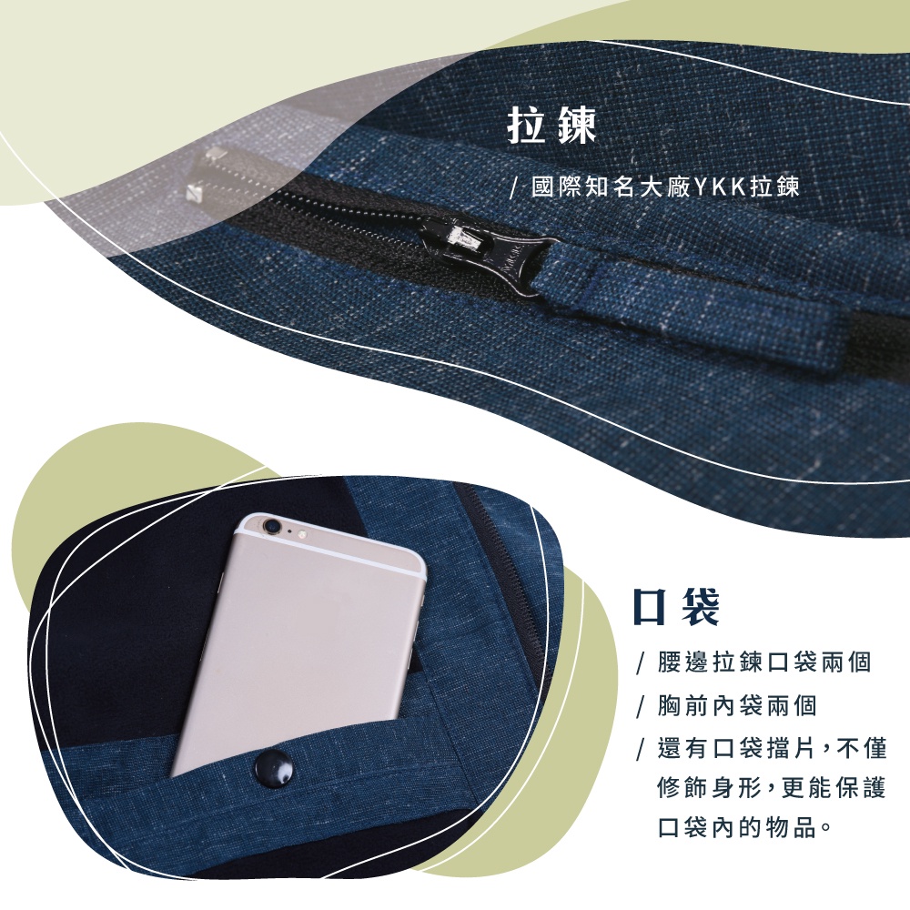 【Aith】日系麻花織染防風刷毛挺版保暖外套 M/寶石藍, , large