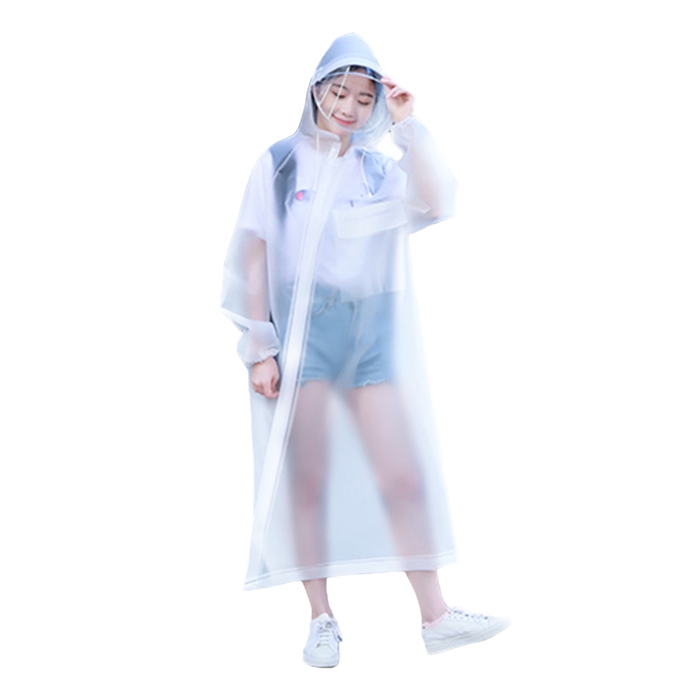 EVA高個子的透明雨衣-背包款 (附贈防水收納袋) 親子踏青 戶外郊遊 休閒逛街 抗寒 抗老化 無毒 環保EVA 透光白
