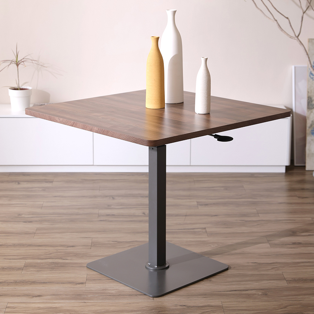 【KAKU健康生活】KA-4703 臺灣製造[魔法桌]氣壓升降餐桌-高桌-方-89x89cm 多色可選, , large