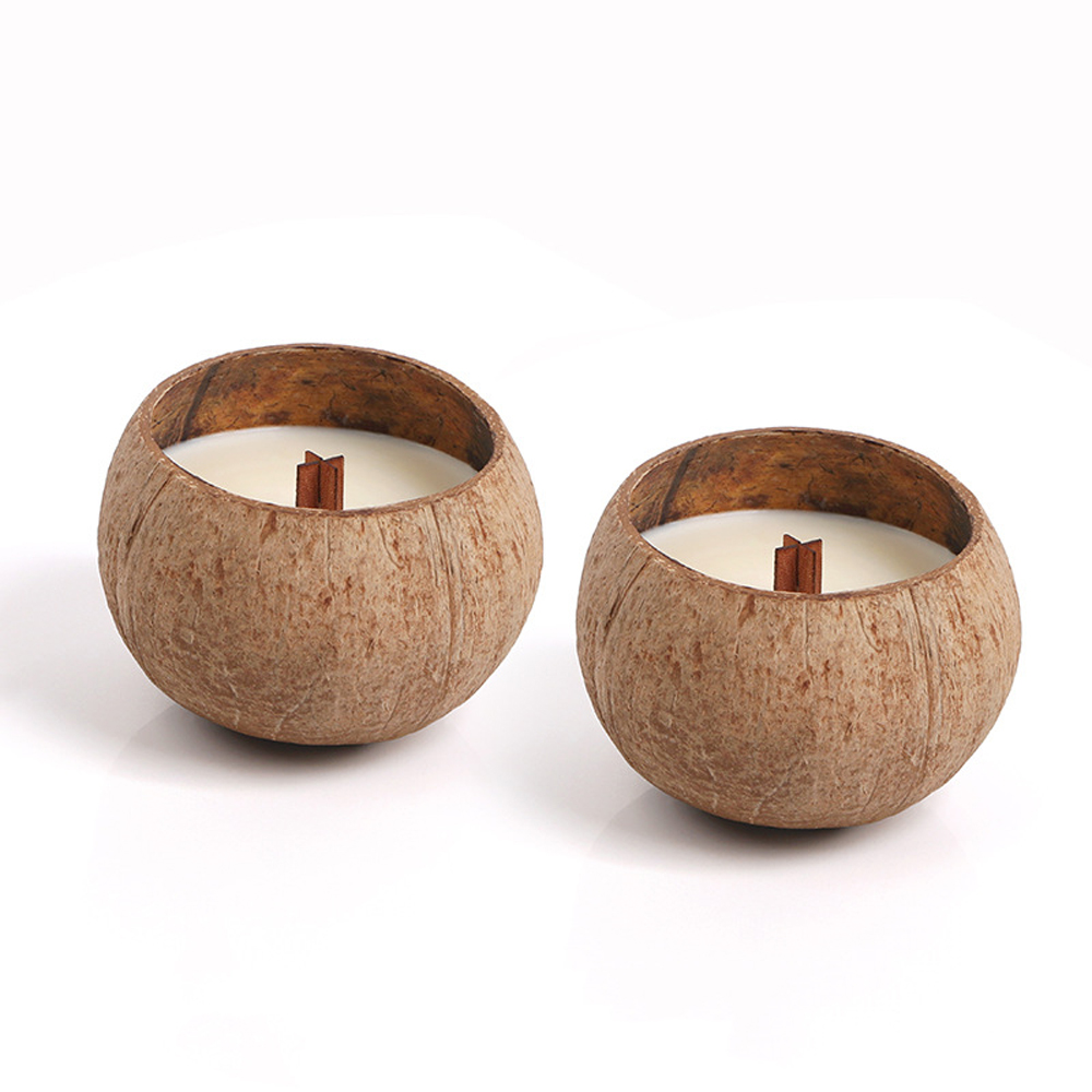 [Playful Coconut Shell Scented Candle] Aromatherapy, Soy Wax, No Black Smoke, Perfect for Gifting, , large