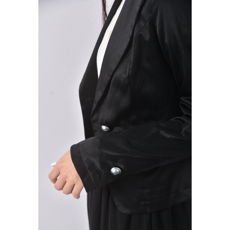 (S) 【德馨私服】gat lady質感棉質黑色外套二手衣, , large