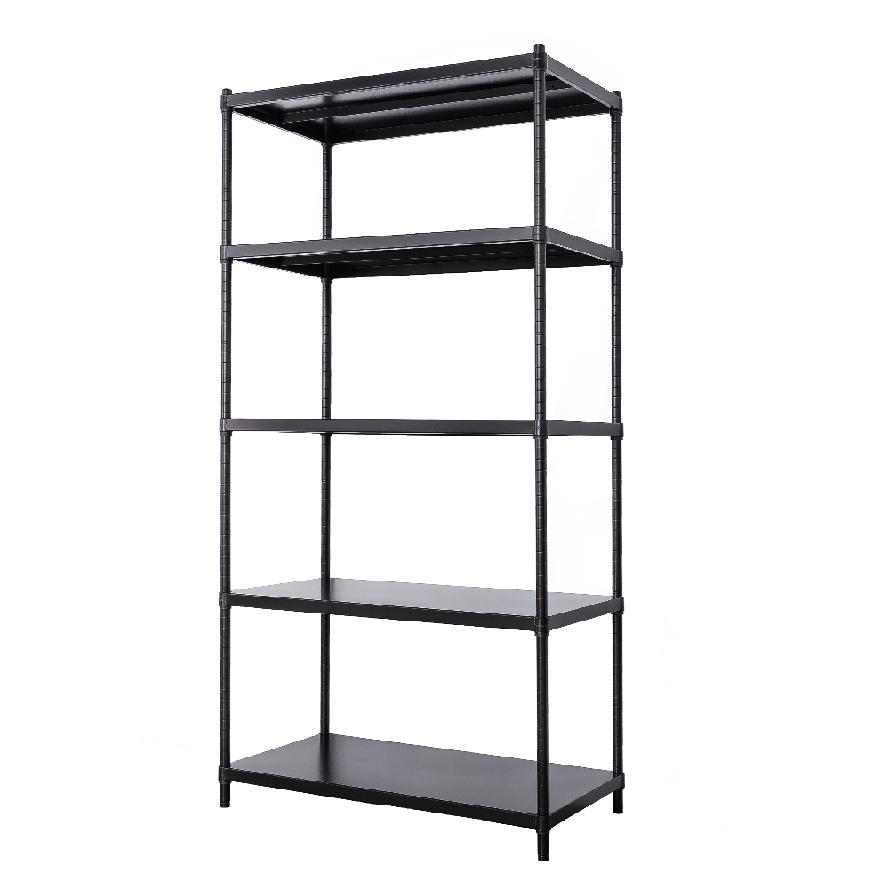 【Y HOUSE】90x45x180 cm 4-layer hole-free iron plate storage rack rack iron rack - black paint