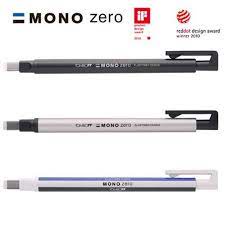 TOMBOW 蜻蜓 MONO zero 專業細字製圖橡皮擦EH-KUS (方型/角型)*黑, , large