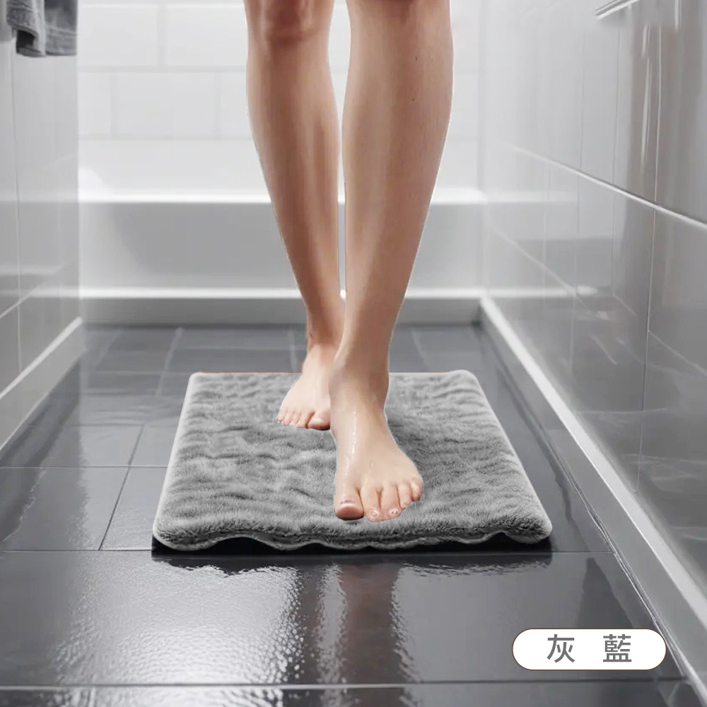 Soft and extremely thick cake velvet absorbent floor mat 1 set 40x60cm