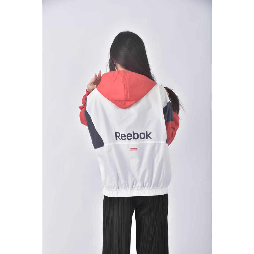 (XL) reebok運動連帽白色外套二手衣, , large