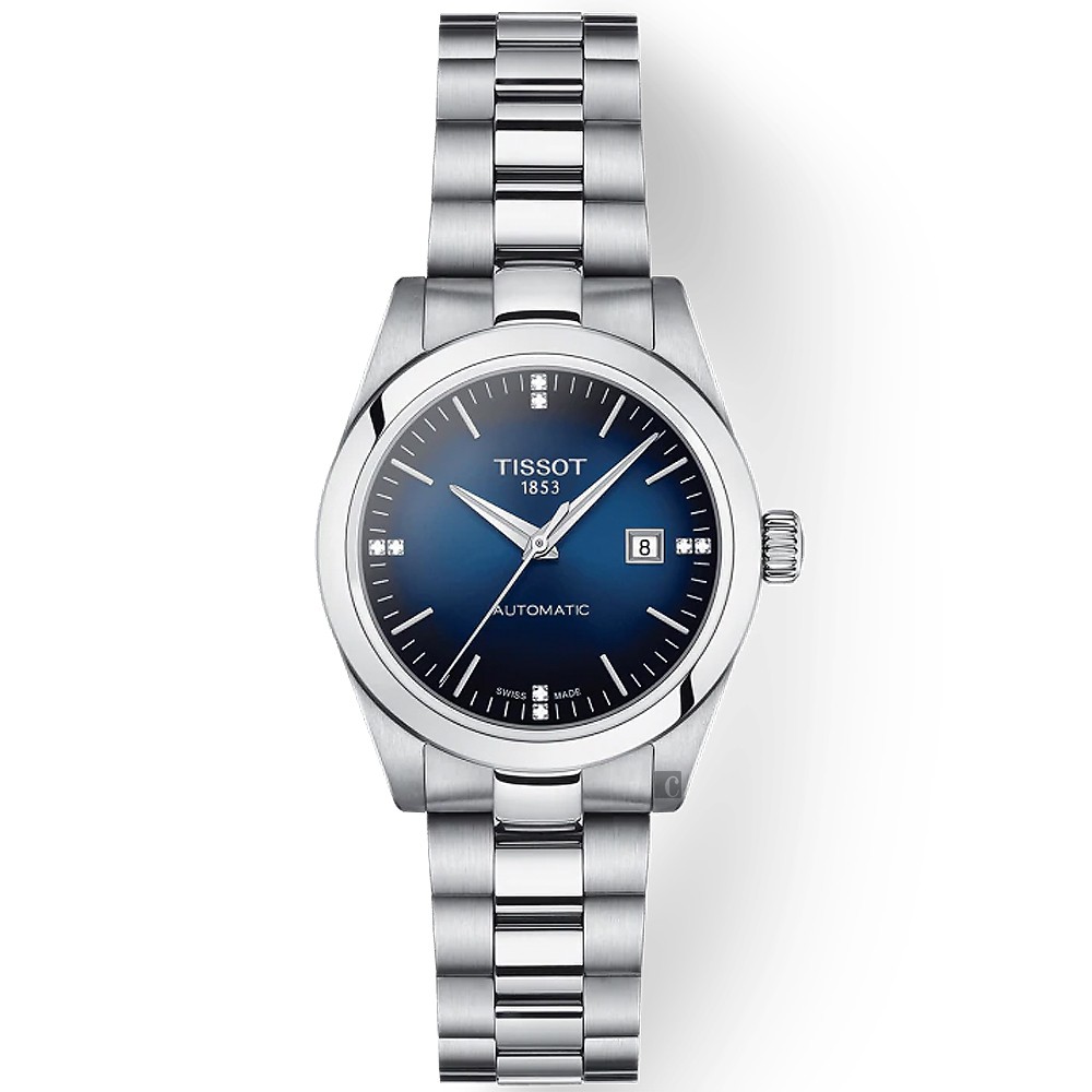 TISSOT 天梭 T-MY LADY 真鑽機械女錶-29.3mm T1320071104600 【附原廠皮革錶帶乙只】, , large