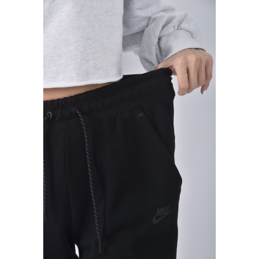 (L) nike高腰運動質感棉質黑色長褲二手衣, , large