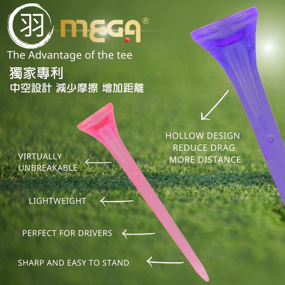 [標準桿] MEGA GOLF 日本同步發行 羽GOLF TEE 7入/組, , large