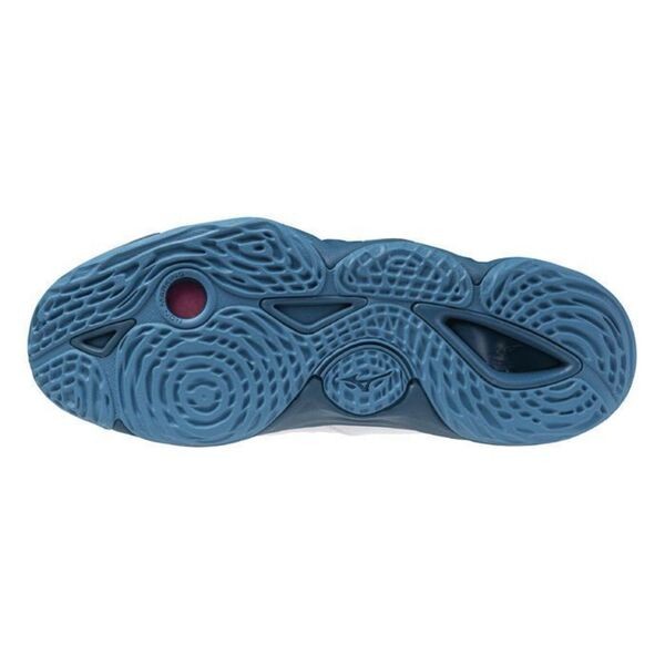 Mizuno Wave Momentum 3 男 排球鞋 運動 訓練 緩震 耐磨 美津濃 白藍 [V1GA231221], , large