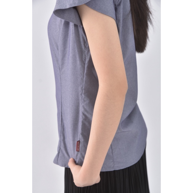 (S) traveler水鑽藍色短袖上衣二手衣, , large