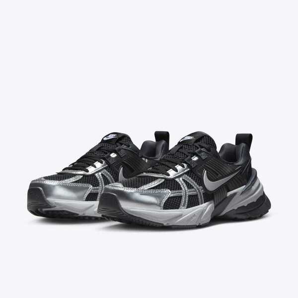 Kixpress-Nike W V2K Run 女 休閒鞋 運動 復古 Y2K 老爹鞋 舒適 金屬感 黑銀 [FD0736-005], , large