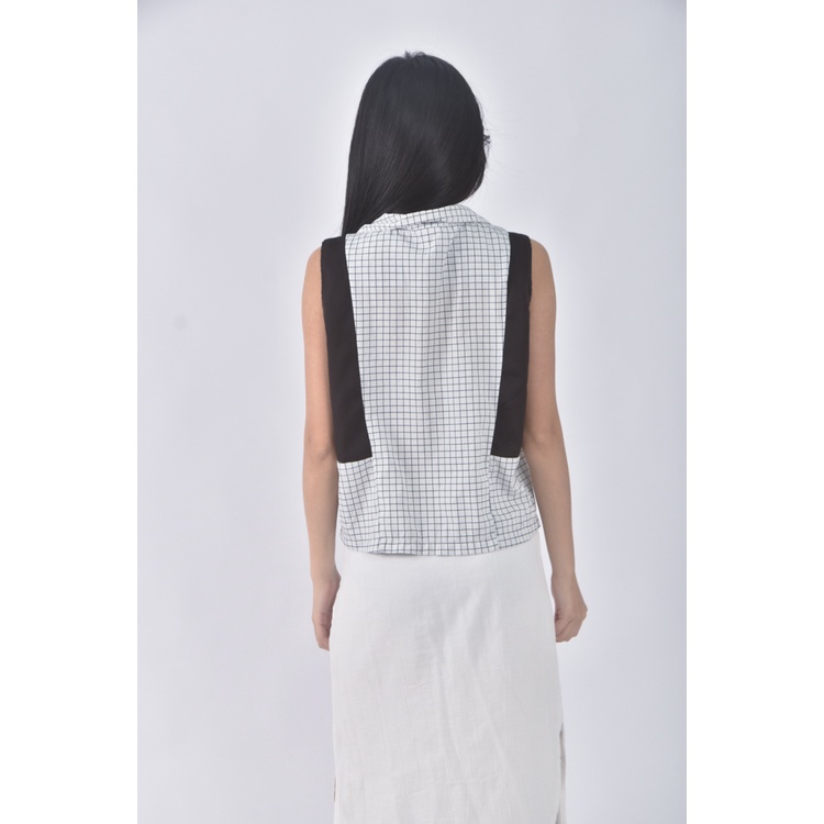 (S) vero moda質感背心黑色上衣二手衣, , large