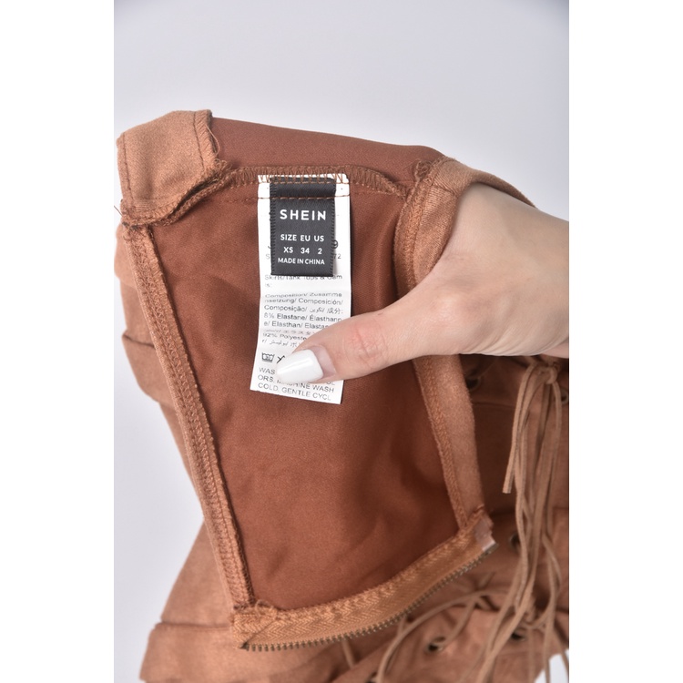 (S) 【安于晴Charlene私服】shein質感兩件式棕色套裝二手衣, , large