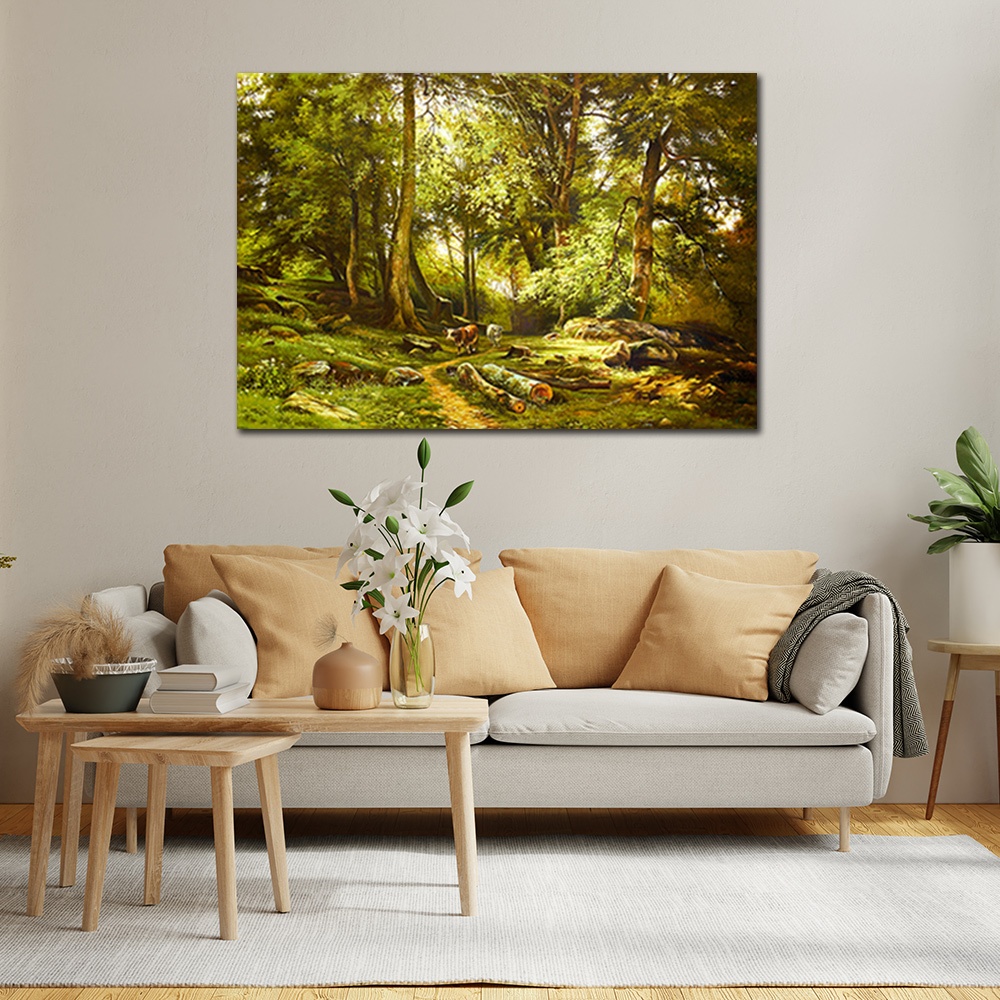 【御畫房】牛轉乾坤 國家一級畫師手繪油畫60×90cm(VF-93), , large
