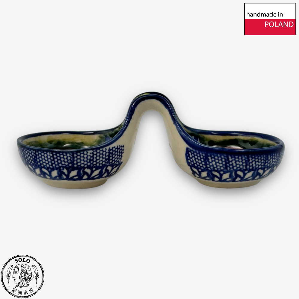 【SOLO歐洲家居】波蘭製 Cerraf 波蘭陶 14cm 分隔碗/醬料小碗 雅紅之宴系列, , large