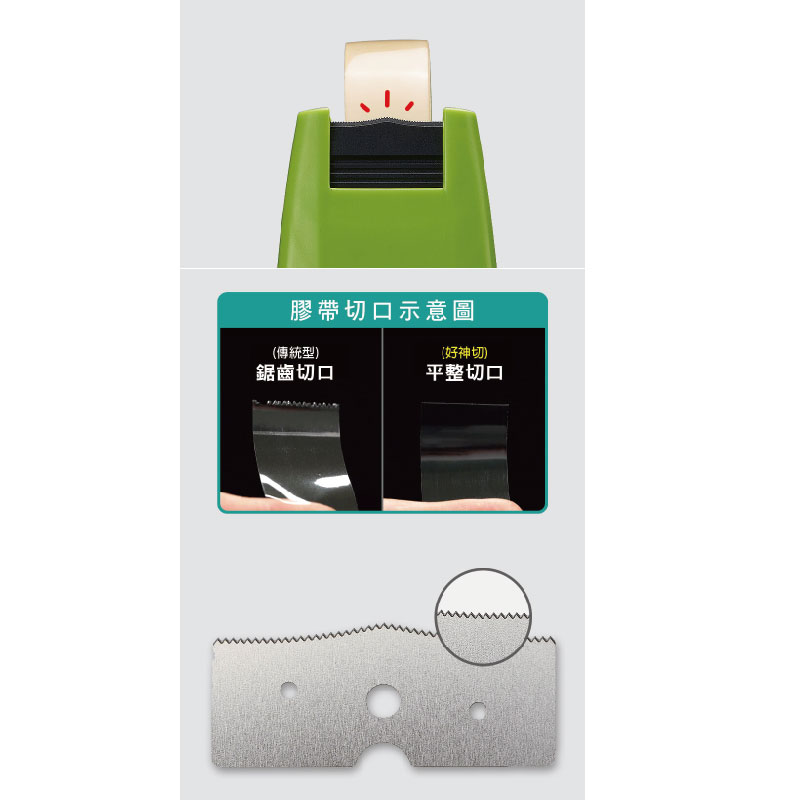 【SDI 手牌】好神切 直線美 膠帶台 替換刀片 12卡/盒 1500J, , large