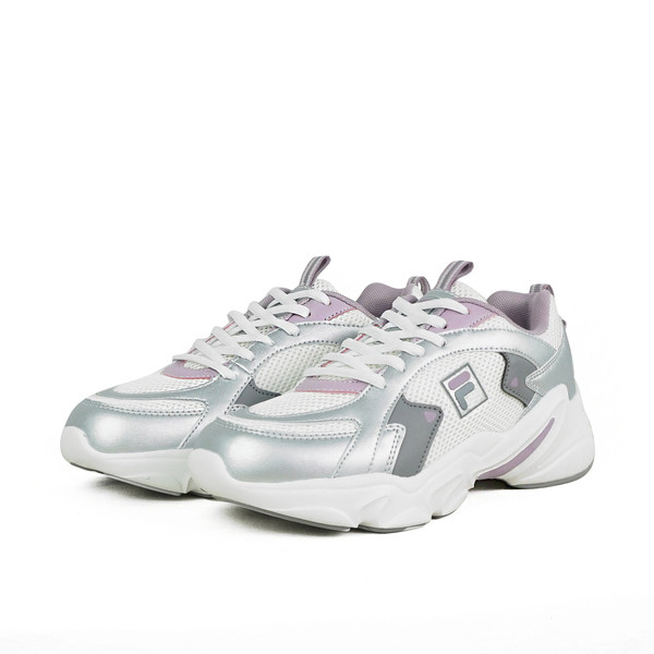 Kixpress-Fila Innovation 女 運動休閒鞋 復古鞋 舒適 穿搭 銀 藕粉 [5-C941Z-894], , large