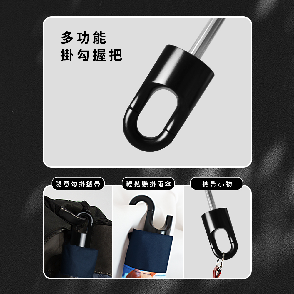[TDN]月亮貓放大降溫秒收傘 瞬收傘反向傘(防風自動收傘B7433C)海軍藍, , large