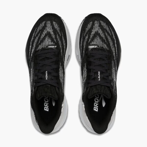 Brooks Launch 11 男 慢跑鞋 寬楦 支撐 彈力 緩震 競速 黑 白 [1104502E087], , large