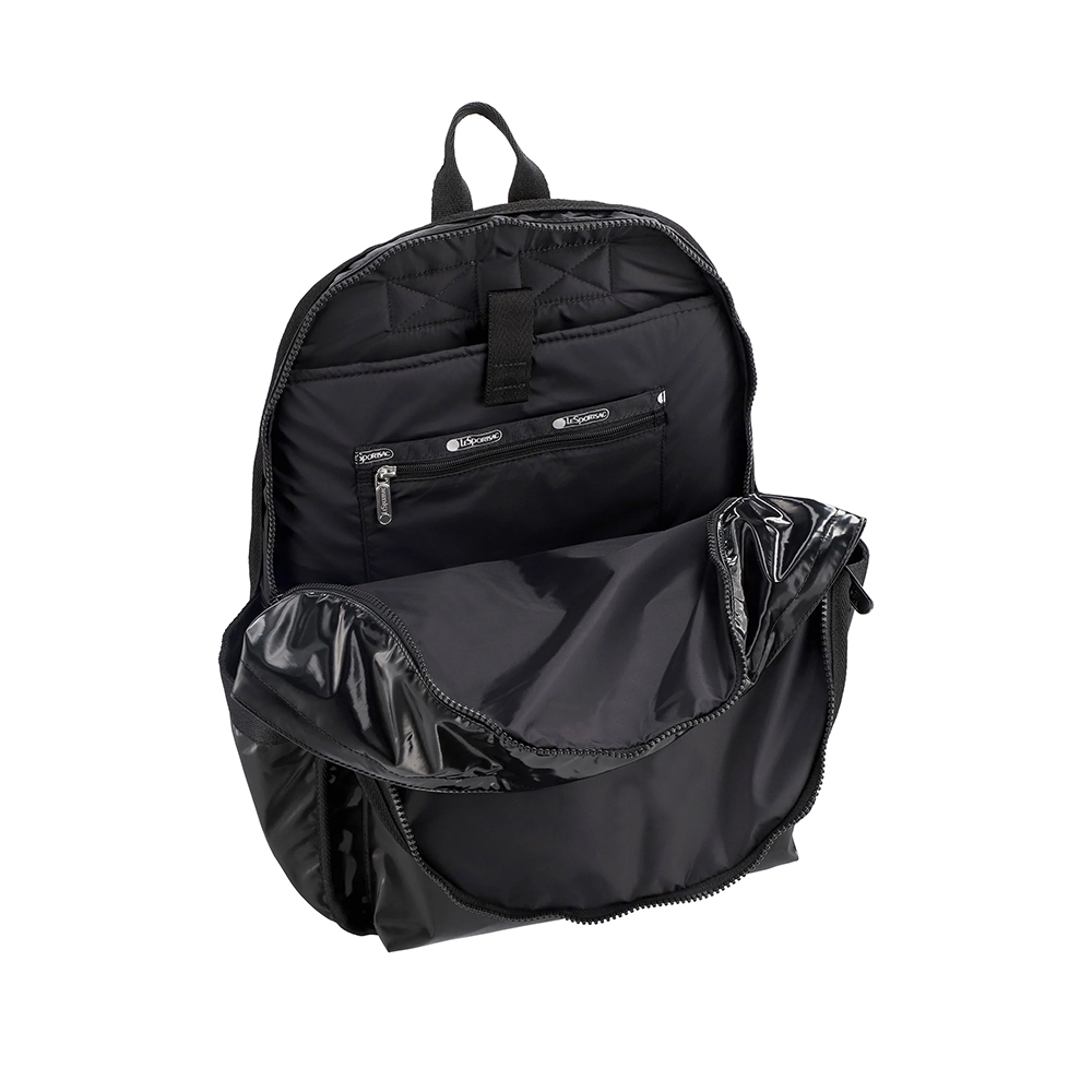 |快速出貨|Lesportsac ROUTE BACKPACK 健行後背包 -閃耀黑, , large