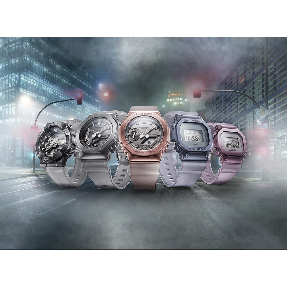 CASIO 卡西歐 G-SHOCK 霧灰漸層 半透明電子錶 GM-5600MF-2, , large