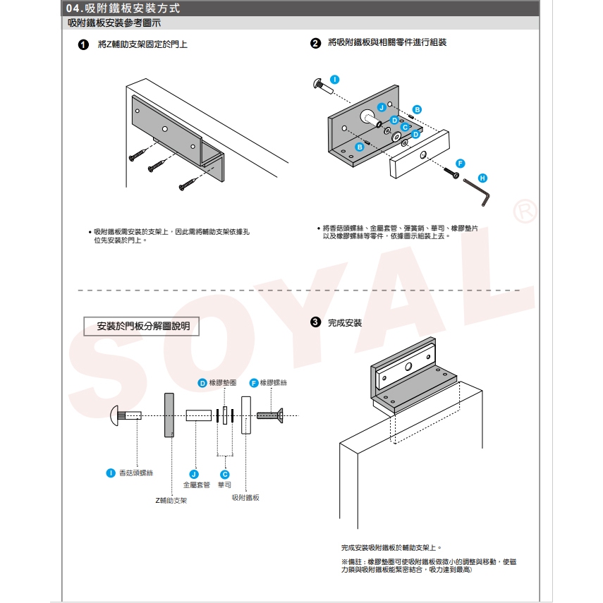 昌運監視器 SOYAL AR-0600M-WPF 0600M-270磁力鎖戶外型/正面安裝型 防火抗燃材質, , large